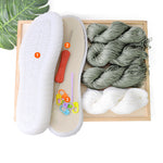 Handmade Knitting Hollow Thread Crystal Shoe Sole Hook Lace Material Package