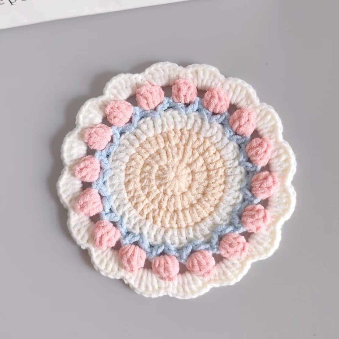 Handmade Diy Woven Bouquet Coaster