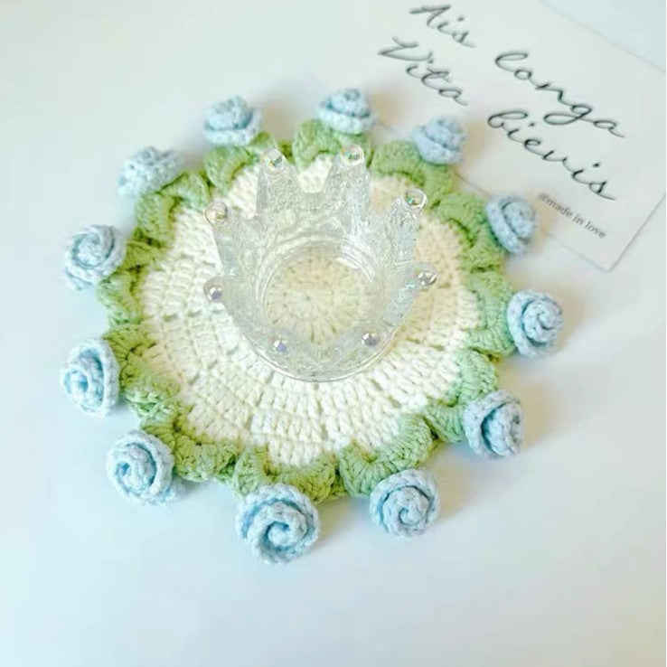 Handmade Diy Woven Bouquet Coaster