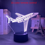 Custom 3d Lamp Airplane Hologram Baby Night Light Cool Name Customization Nightlight for Child Bedroom Decor 3d Led Night Light