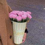 Diy Hand-woven Bubble Rose Bouquet