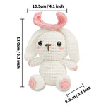 Lop Eared Rabbit Wool DIY Suit Simple Crochet Doll
