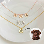 Single-side Customization Stainless Steel Pet Photo Graffiti Pendant Keychain Bracelet