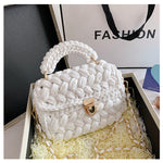 Homemade Diy Material Crochet Hand Messenger Bag