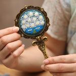 Fabric Makeup Mirror Embroidery Handmade Material Package