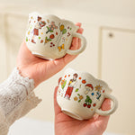 Cartoon Porcelain Mug Couple Suit Cute Gift Box