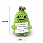 Wool Crocheted Positive Energy Potato Facial Expression Package Wool Fruit