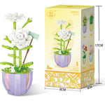 Building Block Puzzle Toy Eternal Flower Potted Mini Succulent Potted Plant