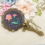 Fabric Makeup Mirror Embroidery Handmade Material Package