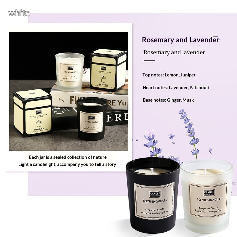 Glass Jar Soy Wax Gift Set Essential Oil Creative Home Decor Smoke-free Aromatherapy Ornament