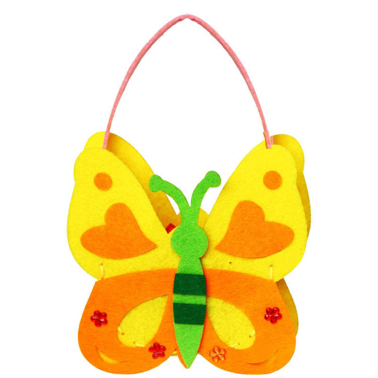 Children's Handmade Bag Non-woven DIY Cartoon Three-dimensional Production Environmental Protection Materials
