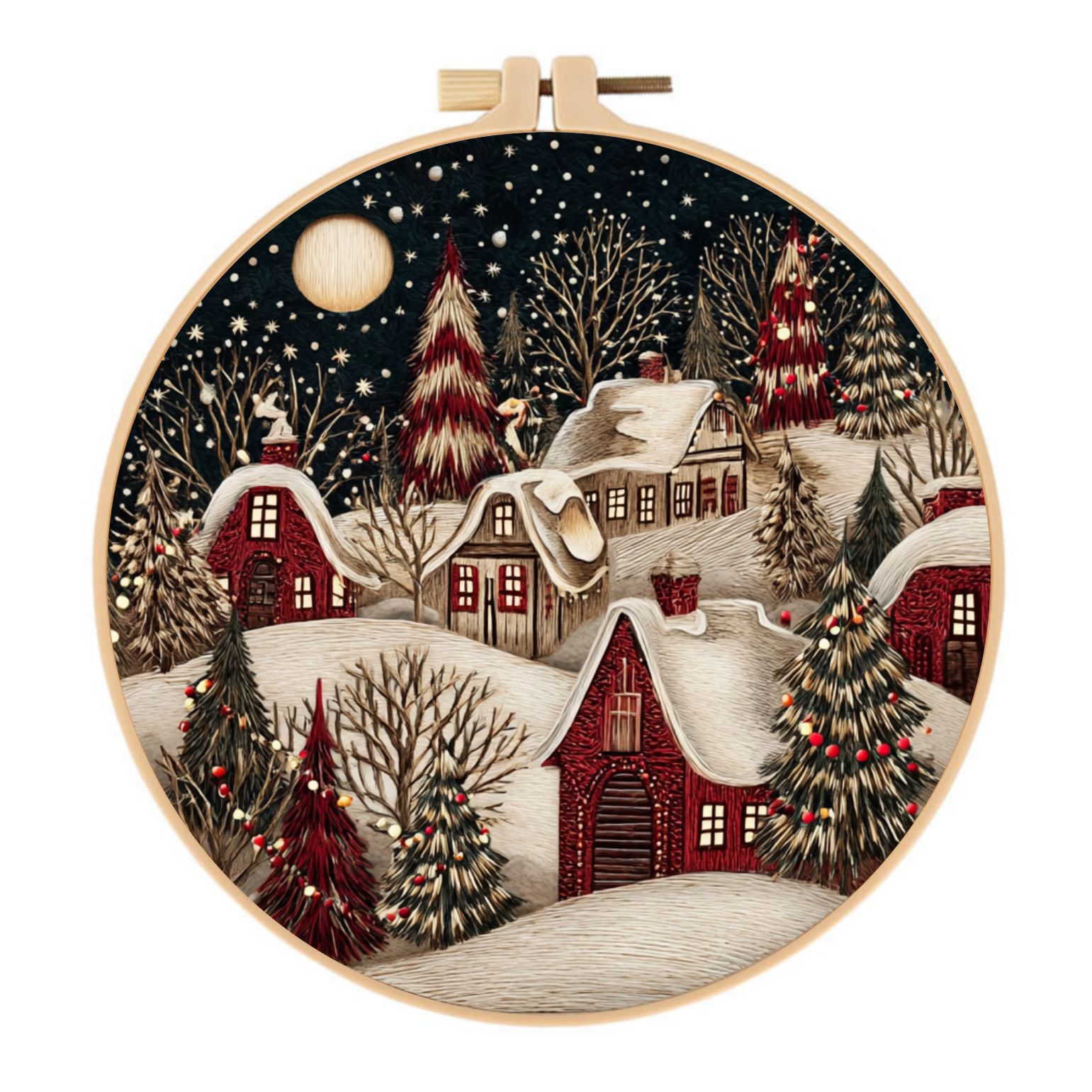 Kit Christmas Eve Kit Material Package Embroidery Fabric