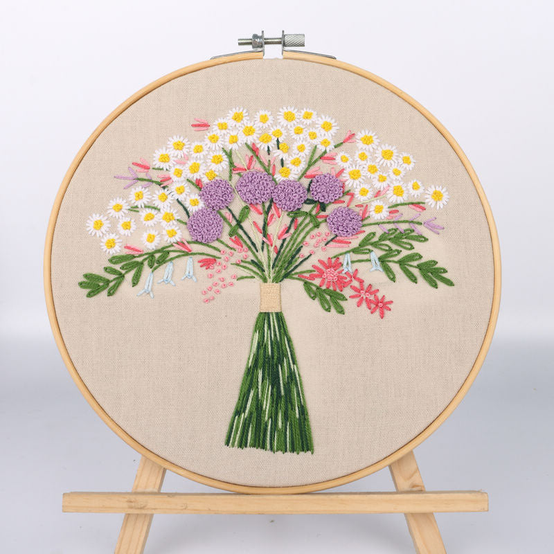 Handmade Embroidery Material Package Original Bouquet