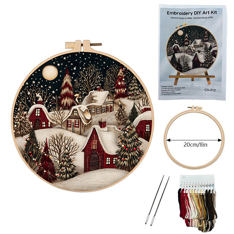 Kit Christmas Eve Kit Material Package Embroidery Fabric