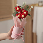 DIY Hand-woven Knitted Flower Decorations